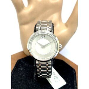 Movado Women's Watch 0607098 Silver Dial Swiss Quartz Stainless Steel 28mm